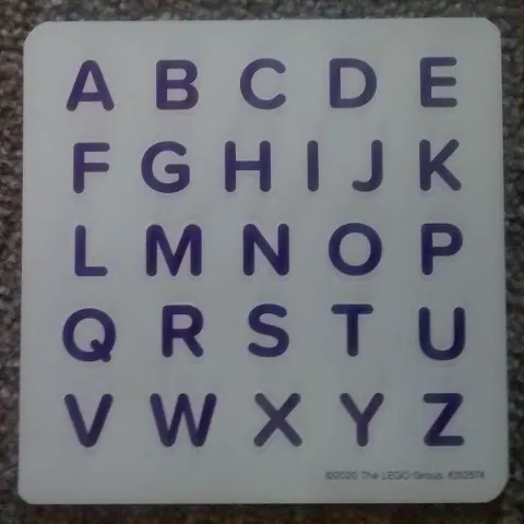 Sticker Sheet, Friends Alphabet - Dark Purple