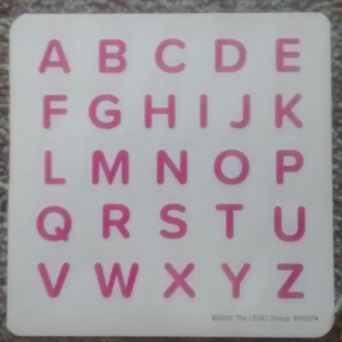 Sticker Sheet, Friends Alphabet - Dark Pink