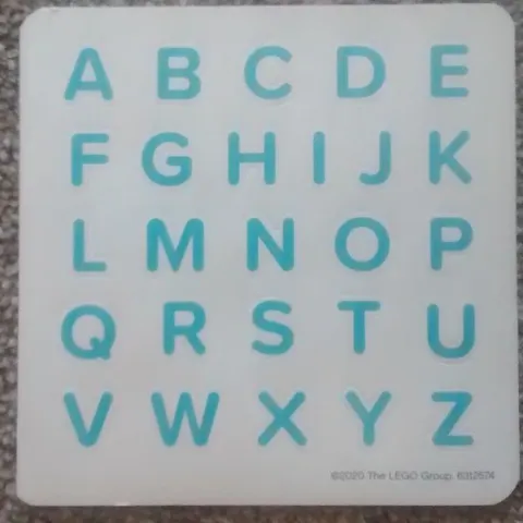 Sticker Sheet, Friends Alphabet - Medium Azure