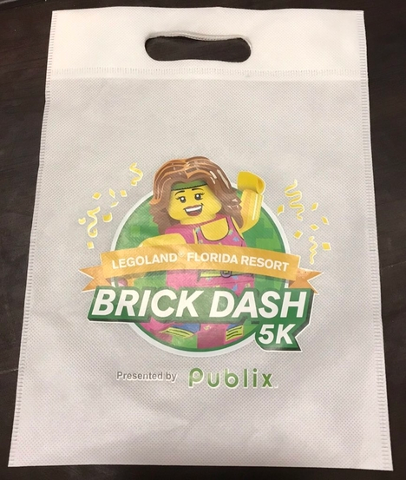 Gift Bag, Legoland Florida Resort Brick Dash 5K 2018 Pattern