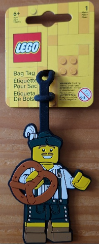 Bag / Luggage Tag, Silicone, Lederhosen Guy
