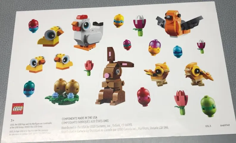 Sticker Sheet, Easter (USA / Canada Version)