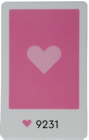 Connection Card for Education Science Sets with 4-Digit Number - Dark Pink