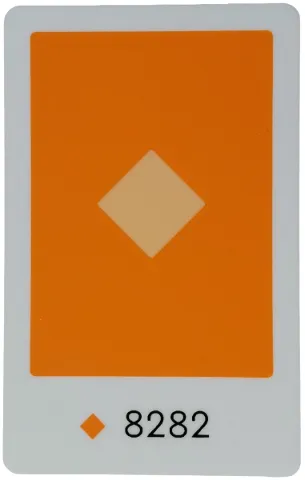 Connection Card for Education Science Sets with 4-Digit Number - Orange