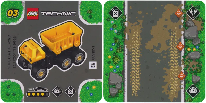 Mighty Machines Trading Card Series 1 - # 03 Dump Truck