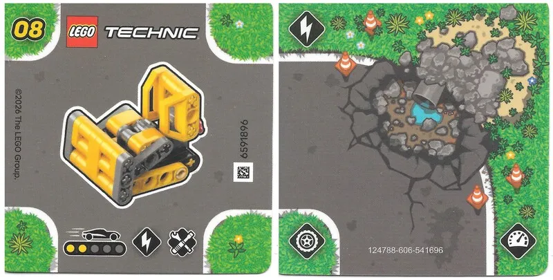 Mighty Machines Trading Card Series 1 - # 08 Bulldozer
