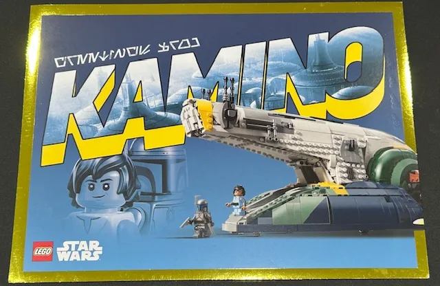 Postcard Star Wars - Set 75409 Jango Fett's Firespray-Class Starship, Greetings from Kamino