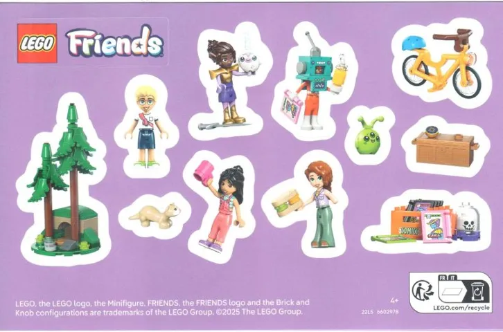 Sticker Sheet, Friends, Sheet of 11 Stickers