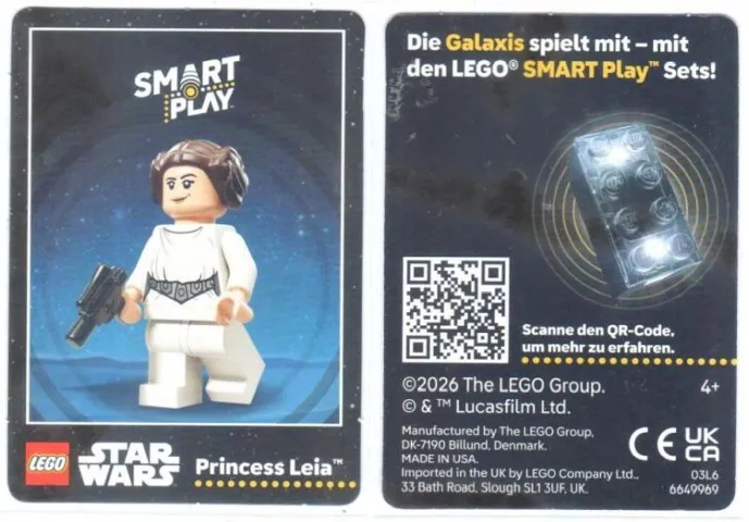 Card, Promotional Star Wars SMART Play - Princess Leia (German)