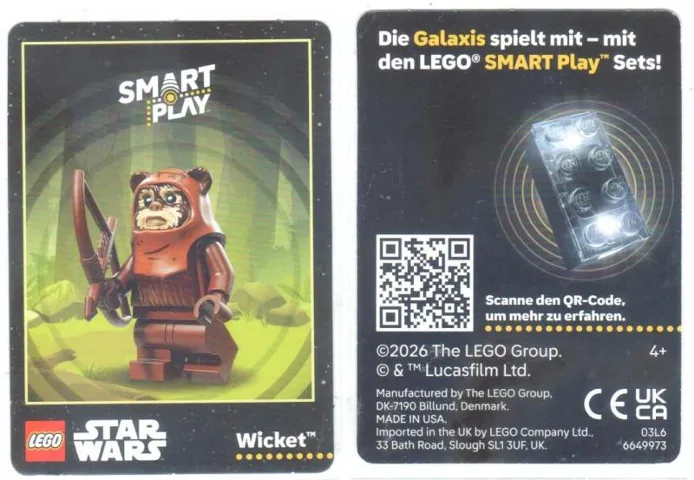 Card, Promotional Star Wars SMART Play - Wicket (German)