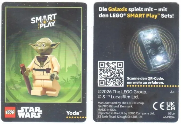Card, Promotional Star Wars SMART Play - Yoda (German)