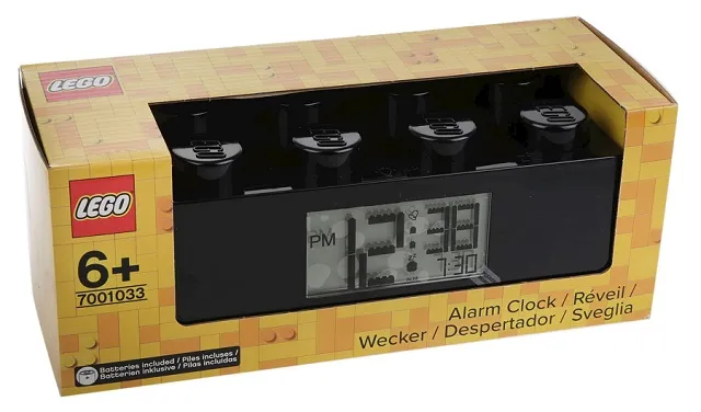 Alarm Clock, Brick 2 x 4 - Black