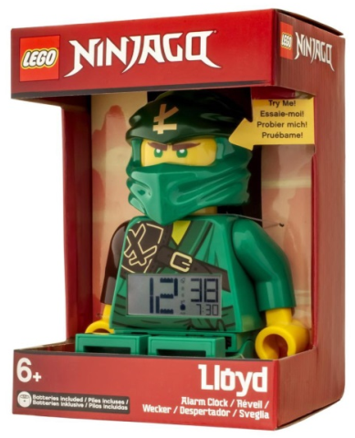 Digital Clock, NINJAGO Lloyd (Secrets of the Forbidden Spinjitzu) Figure Alarm Clock