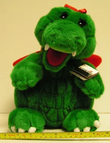 Dragon Plush, Allie - Ribbon on Head