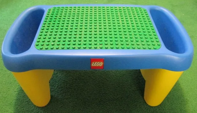 Playtable Preschool with Yellow Legs and Affixed Green Duplo Baseplate 16 x 24