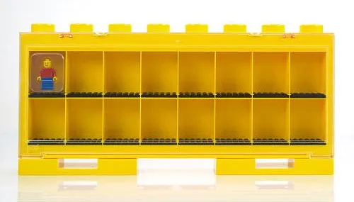 Minifigure Display Case, Large - For 16 Minifigures, 1 Door