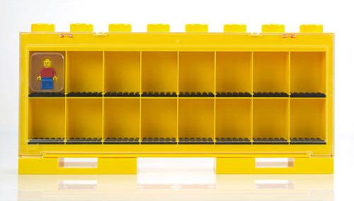 Minifigure Display Case, Large - For 16 Minifigures, 1 Door