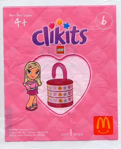Clikits Set Number 6 - Heart Combination Lock