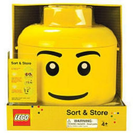 Sort & Store Minifigure Head, Standard Smile Pattern