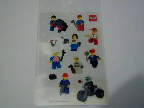 Sticker Sheet, Minifigures Sheet, City