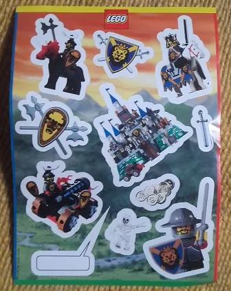 Sticker Sheet, Castle, Knights Kingdom I, Sheet of 11