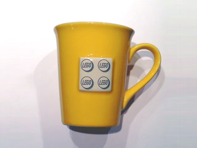 Cup / Mug Raised 2 x 2 Plate Relief on Side, White Interior