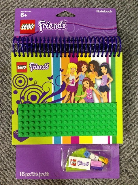 Notebook, Friends, Spiral Bound with LEGO elements
