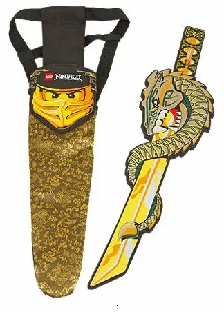 Sword, NINJAGO Sword with Golden Dragon Pattern with Sheath