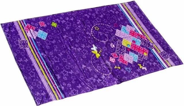 Towel, Friends Bricks, Butterflies and Stripes, 70 x 140 cm