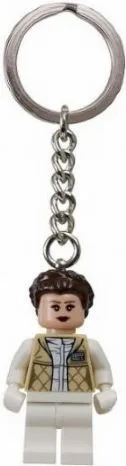 Princess Leia Key Chain - Hoth Outfit, French Braid Hair