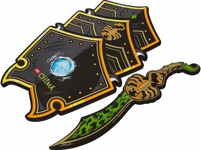 LEGENDS OF CHIMA Scorpion Shield and Sword