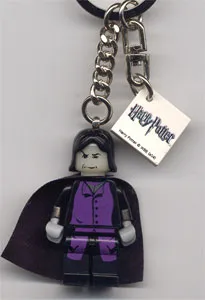 Snape Key Chain with 2 x 2 Tile with Harry Potter Logo