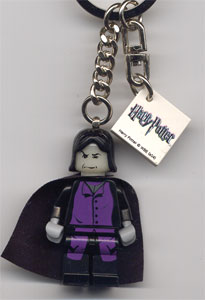 Snape Key Chain with 2 x 2 Tile with Harry Potter Logo