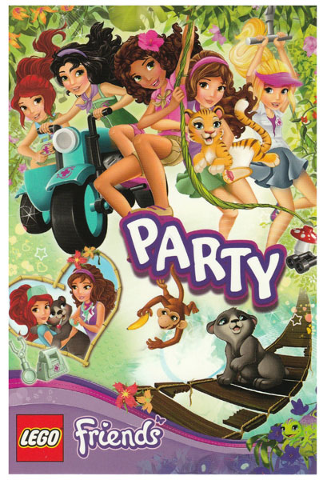 Postcard - Friends Party Set, Invitation with Friends Characters and Wooden Bridge