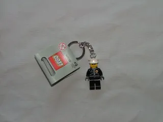 Police Officer City Leather Jacket with Gold Badge Key Chain