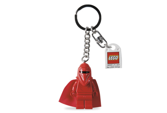 Imperial Royal Guard Key Chain with Lego Logo Tile, Modified 3 x 2 Curved with Hole