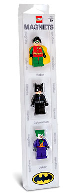 Magnet Set, Minifigures Batman (3) - Robin, Catwoman, Joker blister pack