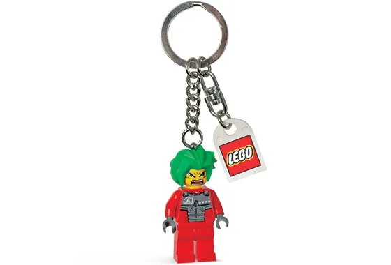 Takeshi Key Chain with Lego Logo Tile, Modified 3 x 2 Curved with Hole