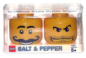 Salt & Pepper Shaker Minifigure Heads