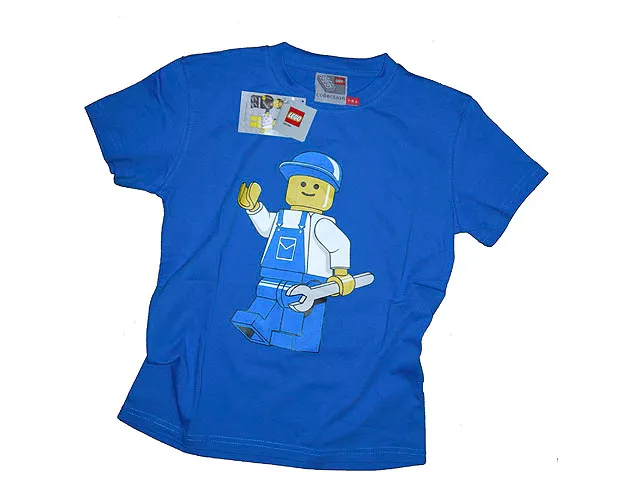 T-Shirt, Classic Blue Construction Worker