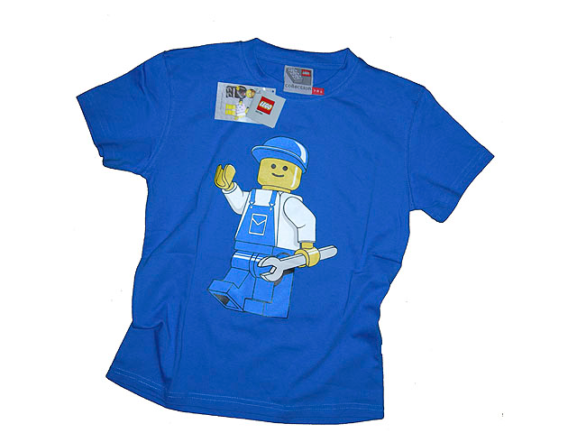 T-Shirt, Classic Blue Construction Worker