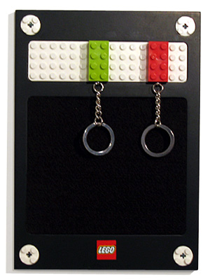 Key Rack (with Lime and Red Brick Key Chains)