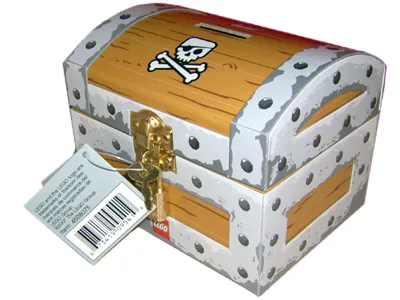 Coin Bank, Pirate Chest with Lock