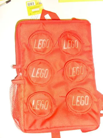 Backpack, Brick Shape 2 x 3 with Zippered Studs and Side Mesh Pouch