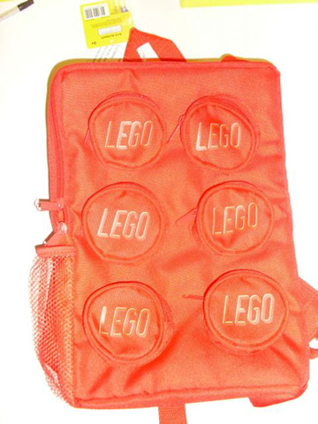 Backpack, Brick Shape 2 x 3 with Zippered Studs and Side Mesh Pouch