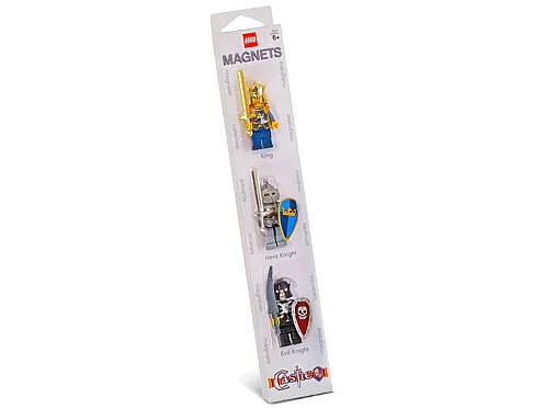 Magnet Set, Minifigures Castle Fantasy Era (3) - King, Hero Knight, Evil Knight blister pack