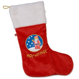 Holiday Stocking, Santa in the Snow
