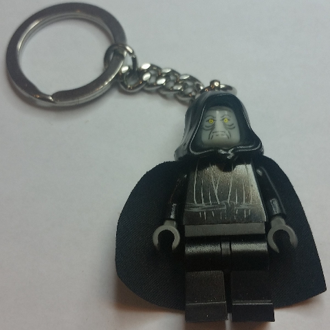 Emperor Palpatine (Dark Bluish Gray Hands) Key Chain (without LEGO Logo Tile)