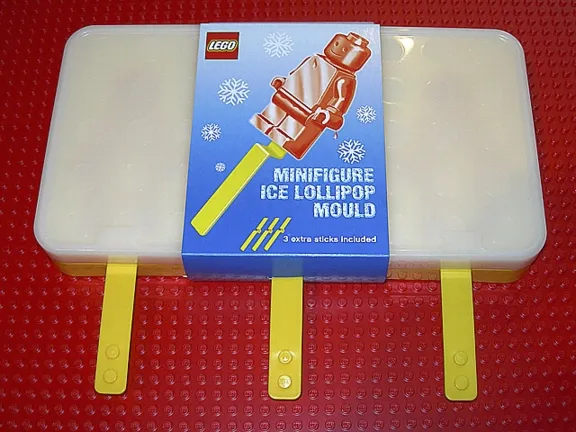 Ice Pop (Freezer / Lollipop / Lolly / Pole / Popsicle / Stick) Mould Minifigures, Tray with 3 Molds