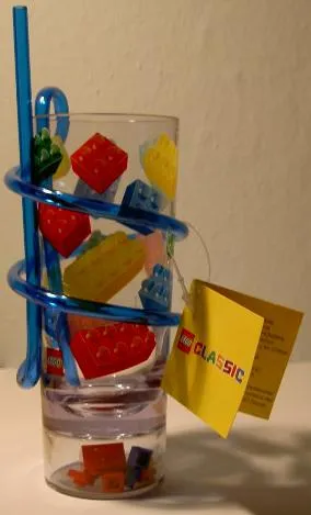 Cup / Mug Bricks Plastic Tumbler with Straw